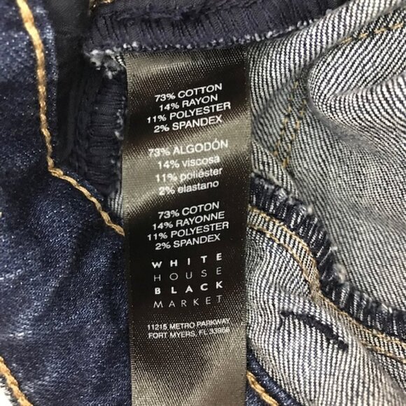 WHBM Women''s Released-Hem The Skinny Ankle Jeans Size 10L Light Wash - Picture 11 of 12